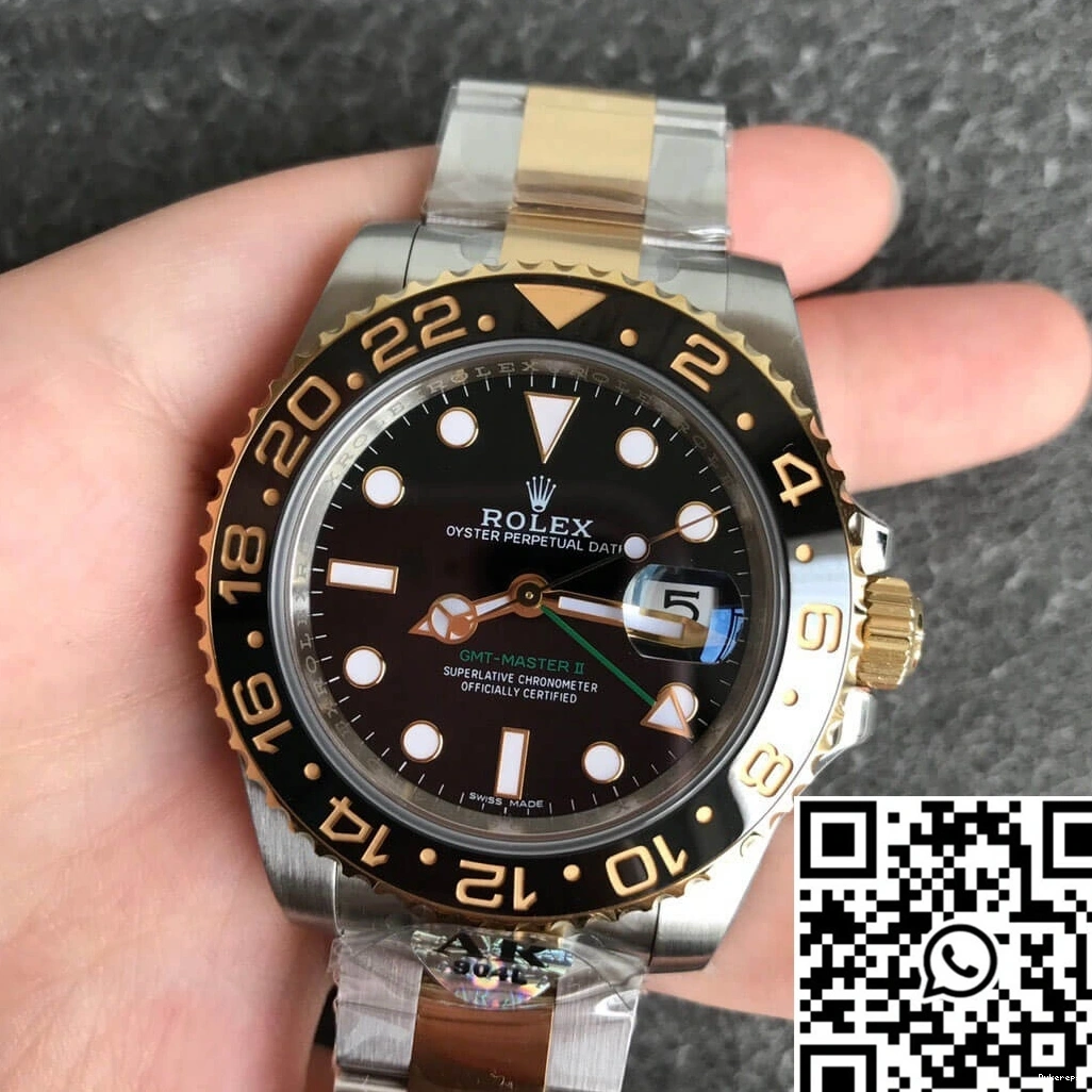 116713-LN-78203 Yellow Master Gold GMT AR Rolex II Factory 0314